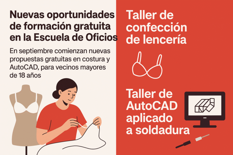 talleres gratuitos Escuela de Oficios Godoy Cruz